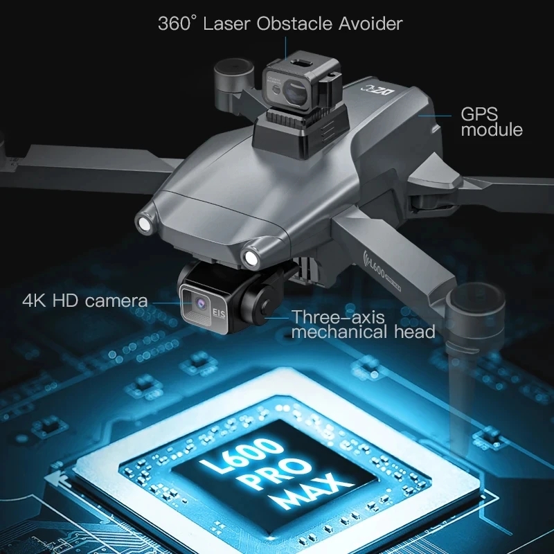 L600 PRO MAX GPS Drone Profess - Battery Case Storage review and price